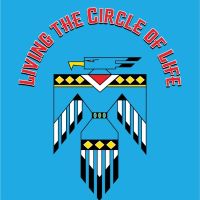 Circle of Life thunderbird turquoise tee
