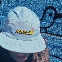 KRCL Spring logo on a 5 panel hat